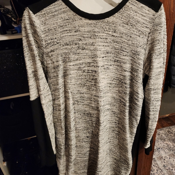 Zara Monochrome Textured Mini Dress - Picture 6 of 9